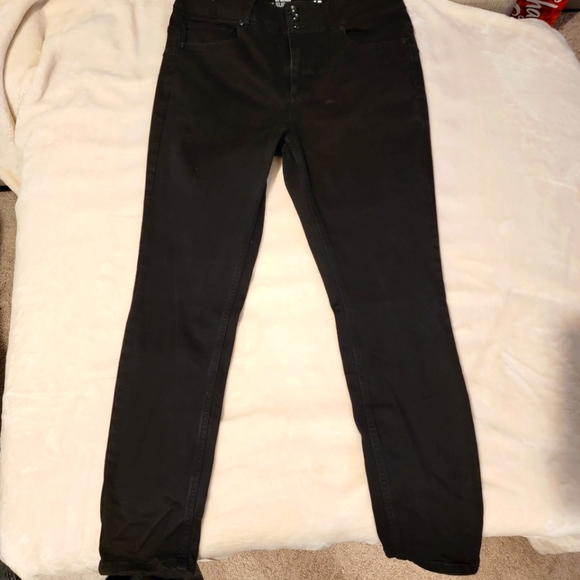 Black Skinny Jeans High Rise Size 15 - Picture 1 of 3